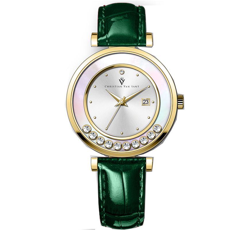 Christian Van Sant Womens Bria Silver Dial Watch - Cv3814 228$